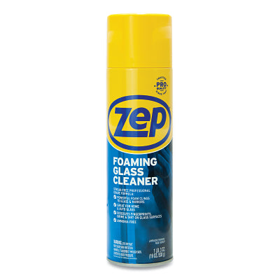 Foaming glass cleaner, 19 oz aerosol can
