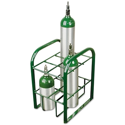 Soporte para varios cilindros M7/M9/C/D/E, 22" de ancho x 19,5" de alto x 15" de profundidad, 12 cilindros, estacionario