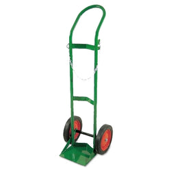 Carro cilíndrico de tamaño H/T, simple, 15 pulgadas de ancho x 46 pulgadas de alto x 15 pulgadas de profundidad, 10 pulgadas de diámetro x 1,75 pulgadas. Solo ruedas, sin conjunto trasero.