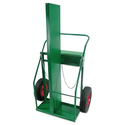 Carro de doble cilindro con estructura reforzada y cortafuegos, 165 cm de alto x 94 cm de ancho, ruedas neumáticas de 40 cm