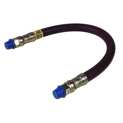 Grease gun extension hose, 18" long, elastomeric, 1/8" NPTF(M), 4800 psi, black