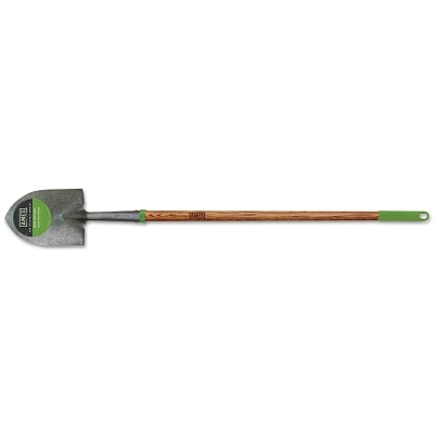 Pala floral de punta redonda y mango largo, 6" de ancho x 8-1/4" de largo, mango recto de madera dura de 43" con agarre cómodo en el extremo