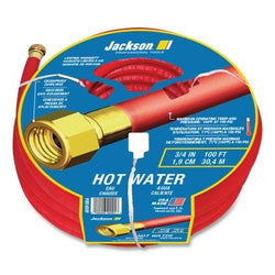 Hot water hose, 3/4 in. diameter x 100 ft. long, red