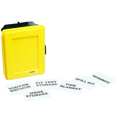 Estuches de pared genéricos, 12 x 7,5 x 16 pulgadas, amarillo