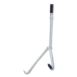 Manhole cover hoist, 42" high, 21" steel alloy hook, support leg