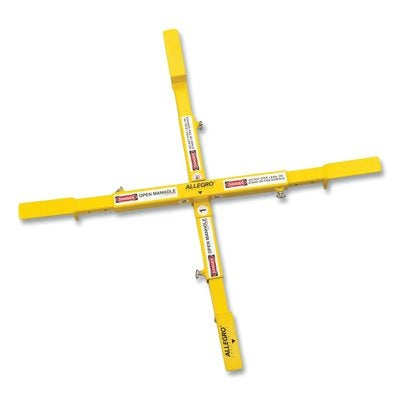 Large adjustable safety cross for manholes, compatible with 26", 30" and 36" manhole openings