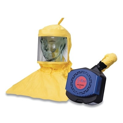 Sistema de capucha EZ Air PAPR, capucha Saran™, batería/soplador/tubo de respiración/cargador/probador de flujo/filtro HEPA/cinturón
