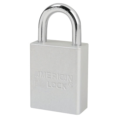 Candado de aluminio macizo, 5/16" de diámetro, 1-1/8" de largo, 3/4" de ancho, azul, con llave maestra - 428M