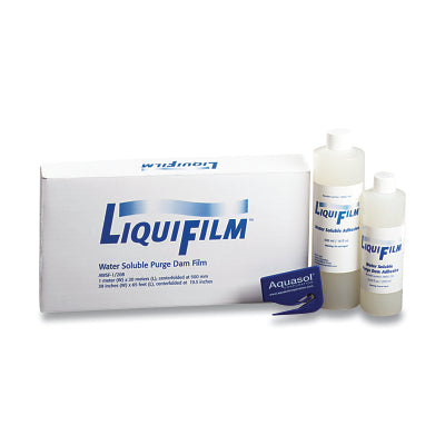 Película de purga y adhesivo soluble en agua Liquifilm, 99 cm de ancho x 19 m de largo, juego de películas