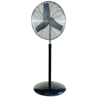 Industrial air circulators, adjustable pedestal mount, 30 inches, 1/3 hp, 3 speeds