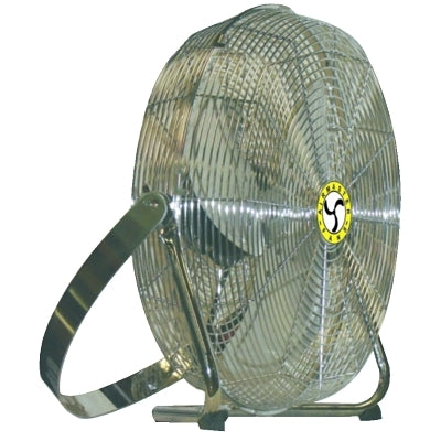 Ventiladores de pedestal bajo de alta velocidad, giratorios, montaje en horquilla, 18 pulgadas, 1/8 hp, 3 velocidades