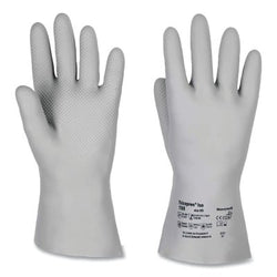 Guantes químicos Tricopren™ Iso, talla 8, largos, 17 pulgadas (43 cm), grises