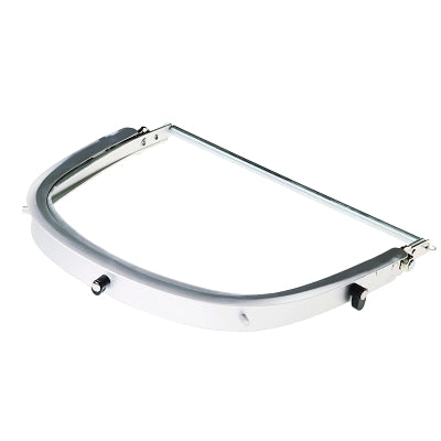Aluminum brackets for protective helmet and face shield