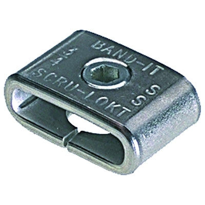 Scru-Lokt buckle, 3/4 in. wide, 201 stainless steel, hex key included