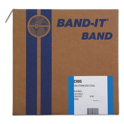 304/Belts, 3/8 in., 200 ft., 0.02 in., stainless steel