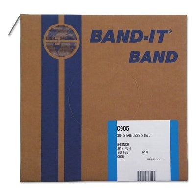 304/Belts, 3/8 in., 200 ft., 0.02 in., stainless steel