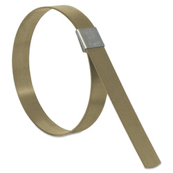 CP Series Center Punch Clamp, 1.375 in. Diameter, 3/8 in. Width, 0.025 in. Thickness, 201 Stainless Steel