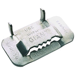 Giant buckles, 3/4 in., 201/301 stainless steel, 25 per pack