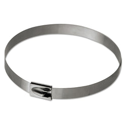 Ball-Lok cable ties, 201 mm, 304 stainless steel, 100/bag