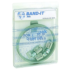 Clamp-Pak Clamp Set, 3/8 in x 0.015 in x 10 ft, Stainless Steel