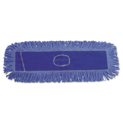 Cabezal de trapeador, para polvo, con extremo en bucle, de algodón/fibras sintéticas, 24 x 5, azul