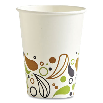 Vaso de papel con impresión Deerfield para bebidas frías, 12 oz, multicolor