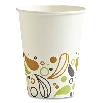 Vasos de papel impresos Deerfield para bebidas calientes, 12 oz, paquete de 50