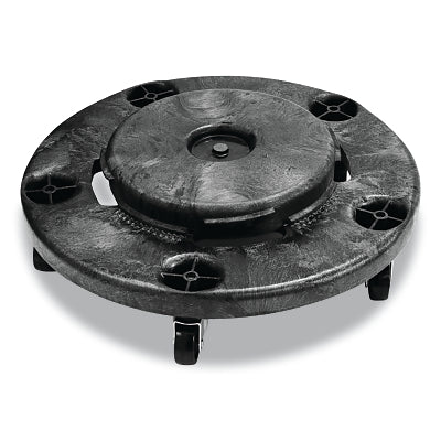 Plataforma rodante para contenedores de basura, capacidad de 300 lb, diámetro de 22 pulgadas, color gris