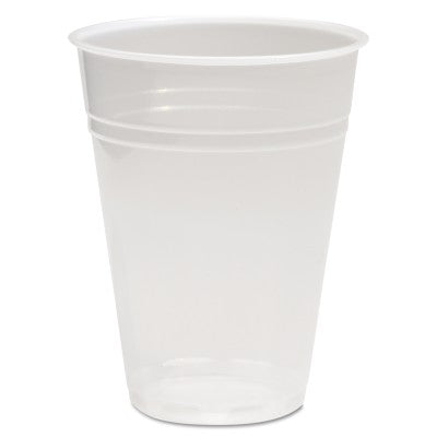 Vasos de plástico translúcido para bebidas frías, 16 oz, polipropileno, 50/bolsa