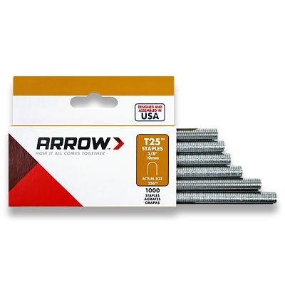 25038 T25 3/8" Staples 1000/Pack