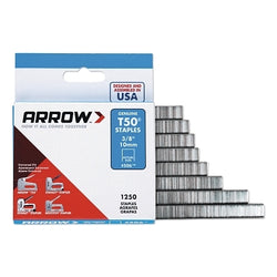 Grapas tipo T50®, 17/32 pulg. de largo x 3/8 pulg. de ancho, 1250 por caja