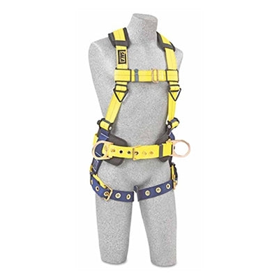 Delta™ Vest Safety Harness, Back D-Ring, Yellow/Navy, Extra Large
