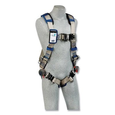 Arnés de escalada tipo chaleco ExoFit STRATA™, anillo D posterior, tamaño mediano, conexión rápida Duo-Lok™