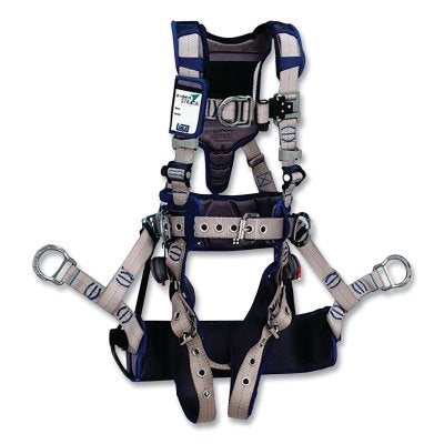 Arnés de escalada ExoFit STRATA™, con anilla en D trasera, delantera y de cadera, tamaño pequeño, hebilla de pasador