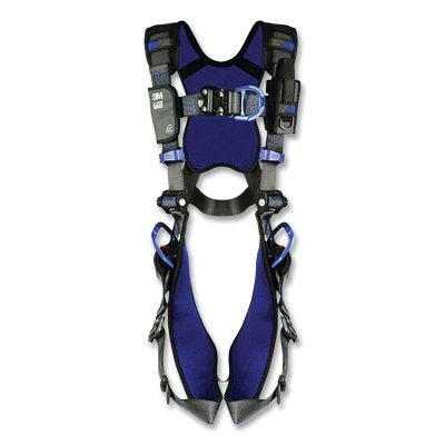 Arnés de seguridad ExoFit™ X300 Comfort Wind Energy para escalada y posicionamiento, con anillas en D en la espalda, el frente y la cadera, extragrande, cierre rápido, retroceso y lengüeta