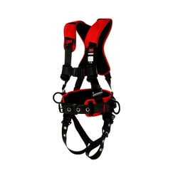 Arnés de posicionamiento Protecta® Construction Style, confort, anillos en D, hebillas para piernas, adaptador SLR, pequeño, conexión de pecho pasante