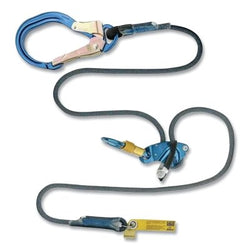 Cordón de posicionamiento de cuerda ajustable Trigger X, azul, 1,8 m, capacidad de 140 kg, gancho a presión