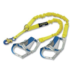 Eslinga de rescate con amortiguación ShockWave™2 100% de amarre, amarilla, 1,8 m, gancho a presión