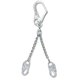 PRO Positioning Lanyards/Chain Reinforcement Bars, 24 Inch, Self-Locking Safety Hook, 310 lb