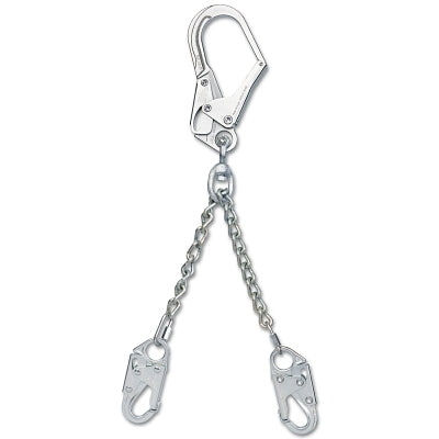 PRO Positioning Lanyards/Chain Reinforcement Bars, 24 Inch, Self-Locking Safety Hook, 310 lb