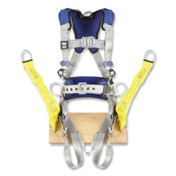 Arnés de seguridad ExoFit™ X100 Comfort Construction para escalada y posicionamiento, con anillos en D en la espalda, el frente y la cadera, talla extragrande, con paso a través y lengüeta.