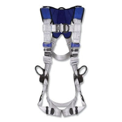 Arnés de seguridad ExoFit™ X100 Comfort Wind Energy para escalada y posicionamiento, con anillas en D en la espalda, el frente y la cadera, tamaño mediano, conexión rápida