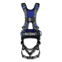 Arnés de seguridad de posicionamiento para construcción ExoFit™ X300 X-Style, anillos en D para espalda y cadera, XL/2XL, cierre rápido/revolver con bloqueo automático