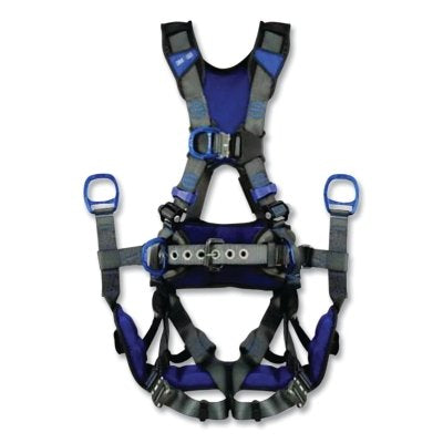 Arnés de seguridad para escalada en torre ExoFit™ X300 X-Style, anillos en D traseros, altos y delanteros, XL/2XL, conexión rápida con bloqueo automático/QC/Rev