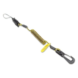 Amarres en espiral Clip2Loop, 7 pulgadas, mosquetón, capacidad de 2 lb.