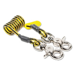 Amarres en espiral Trigger2Trigger, 1,75 pulgadas, mosquetón, capacidad de 5 lb.