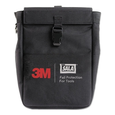 Extra deep tool bag with D-rings, 8.75 x 5 x 13, canvas, black