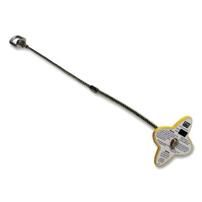 Anclaje de caída libre DBI-SALA®, 8-1/2 pies de largo, capacidad de peso de 420 lb, color plateado