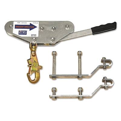 Kit de hardware de descensor de alta velocidad Rollgliss™, barras de suspensión, carro de frenado con gancho de seguridad, de 75 a 310 lb