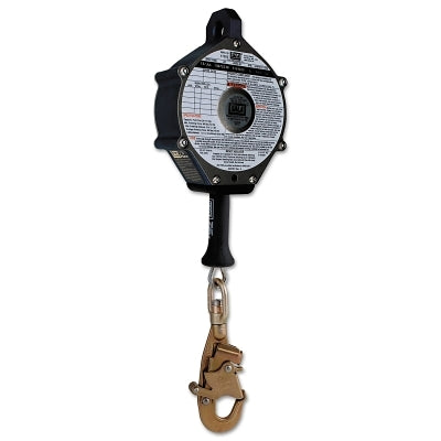 Línea de vida autorretráctil Ultra-Lok™, acero inoxidable, 15 m de largo, 140 kg, gancho giratorio a presión